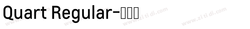 Quart Regular字体转换